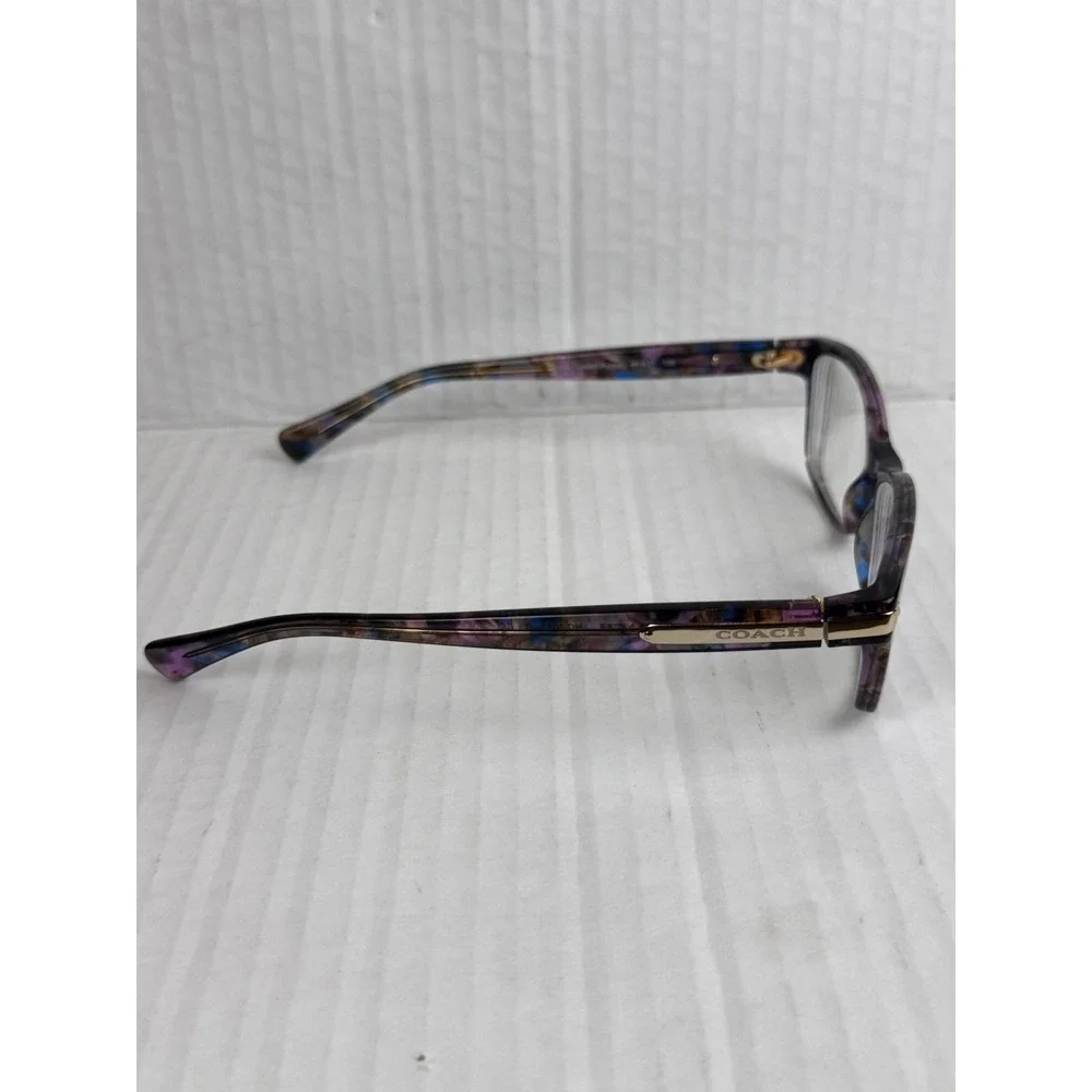 COACH HC 6065 5288 CONFETTI PURPLE GOLD AUTHENTIC FRAMES EYEGLASSES 51-17 K1